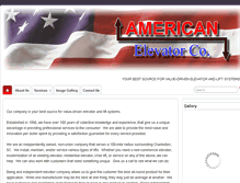 Tablet Screenshot of americanelevatorco.com